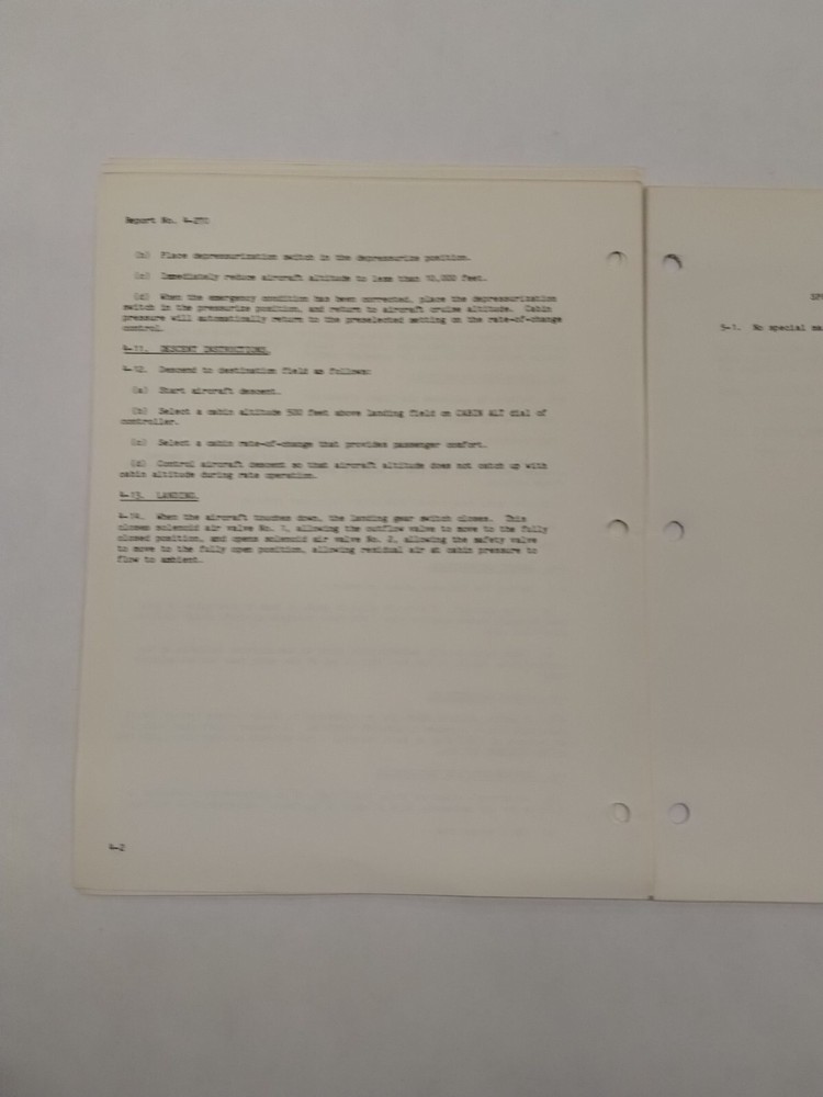 Garrett Cabin Pressure Control System 140468A Operation & Maintenance Instruct