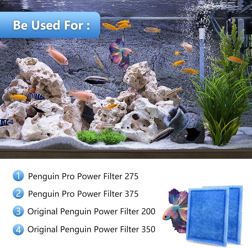 Aquarium Filter Cartridge 32 Pack Rite-Size C Filter Replacement Cartridges C...