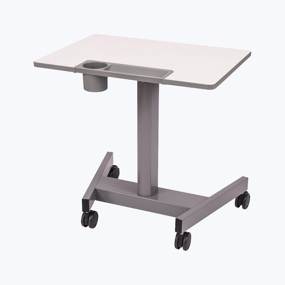 Offex Student-P Mobile Classroom Height Adjustable Cup Holder Pneumatic Desk