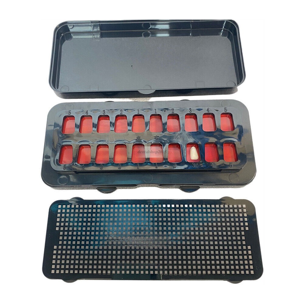 ceramic veneers Storage Veneer Pretreatment Cleaning Grid With tooth position