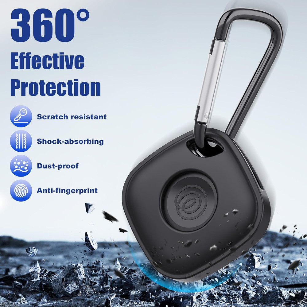 Case for Tile Life360 Mate (2024) Bluetooth Tracker with Keychain 2-Pack So