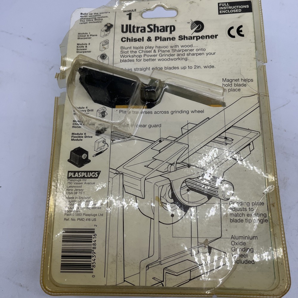 Plasplugs High Speed Chisel & Plane Sharpener Model #PMD 416
