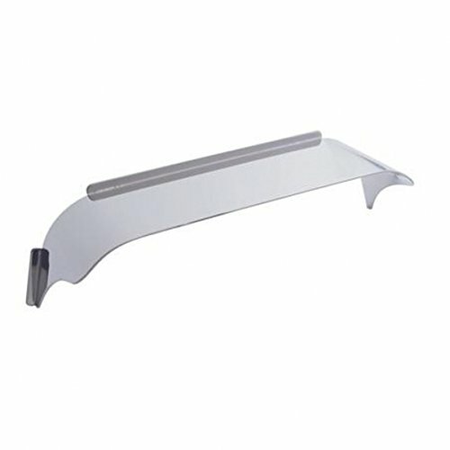 United Pacific 10471 8" X 6" Rectangular Headlight Visor, Smooth Top - 1 Unit