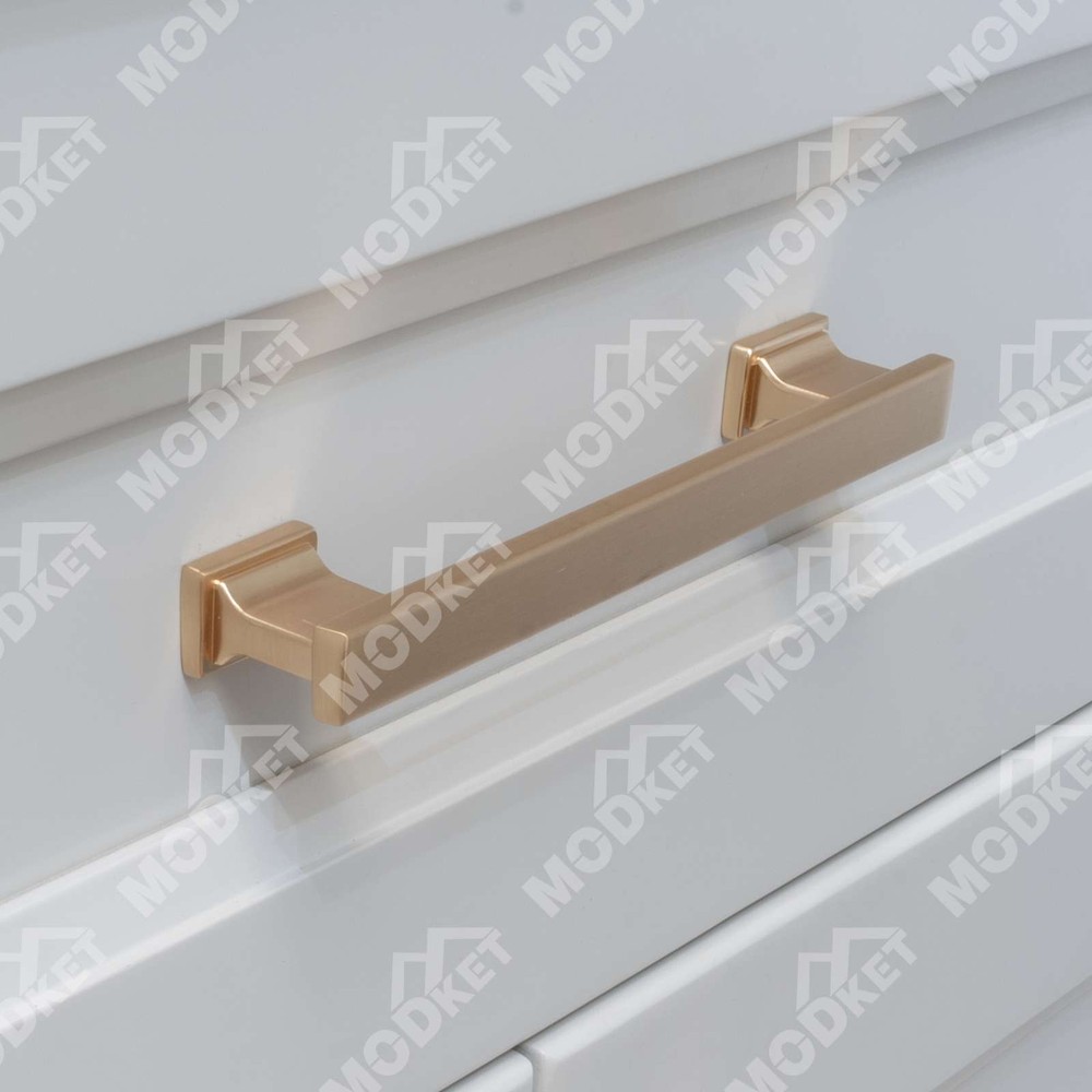 Solid Metal Brushed Champagne Gold Cabinet Pulls Knob Handle Kitchen Bathroom