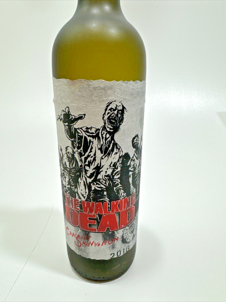 The Walking Dead Cabernet Sauvignon WINE Empty bottle 2016