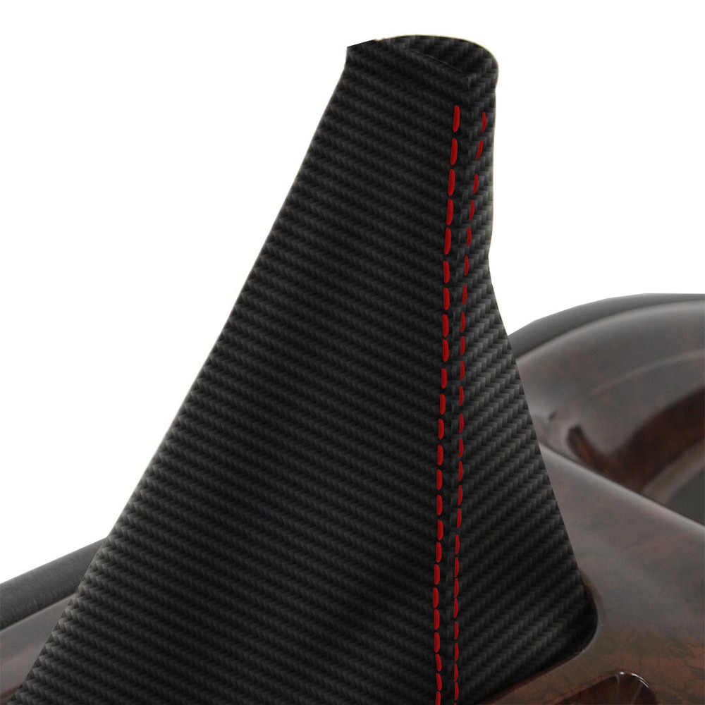 Fits 1999-2004 Chrysler Concorde Carbon Automatic Shift Boot Red Stitch