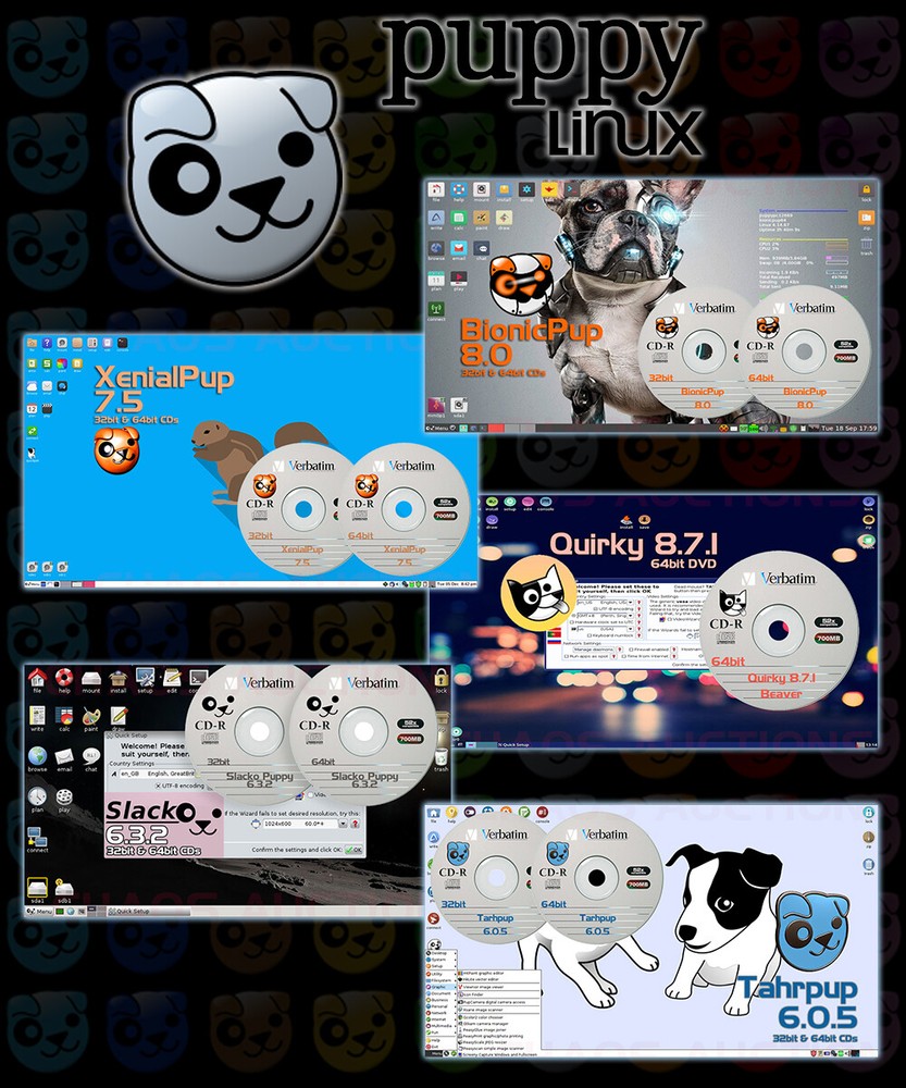 Puppy Linux INSTALL & LIVE CD Editions