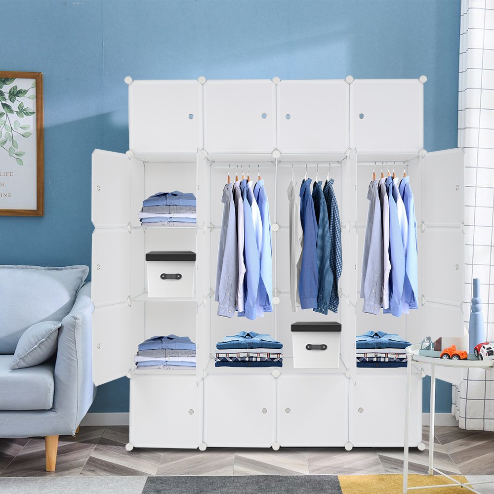 20 Cube Organizer Stackable Plastic Cube Storage Shelves Design