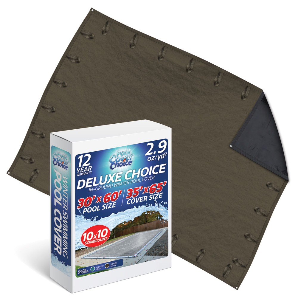 PoolCoverChoice Winter Swimming Pool Cover for 30 ft x 60 ft Rectangular Pool