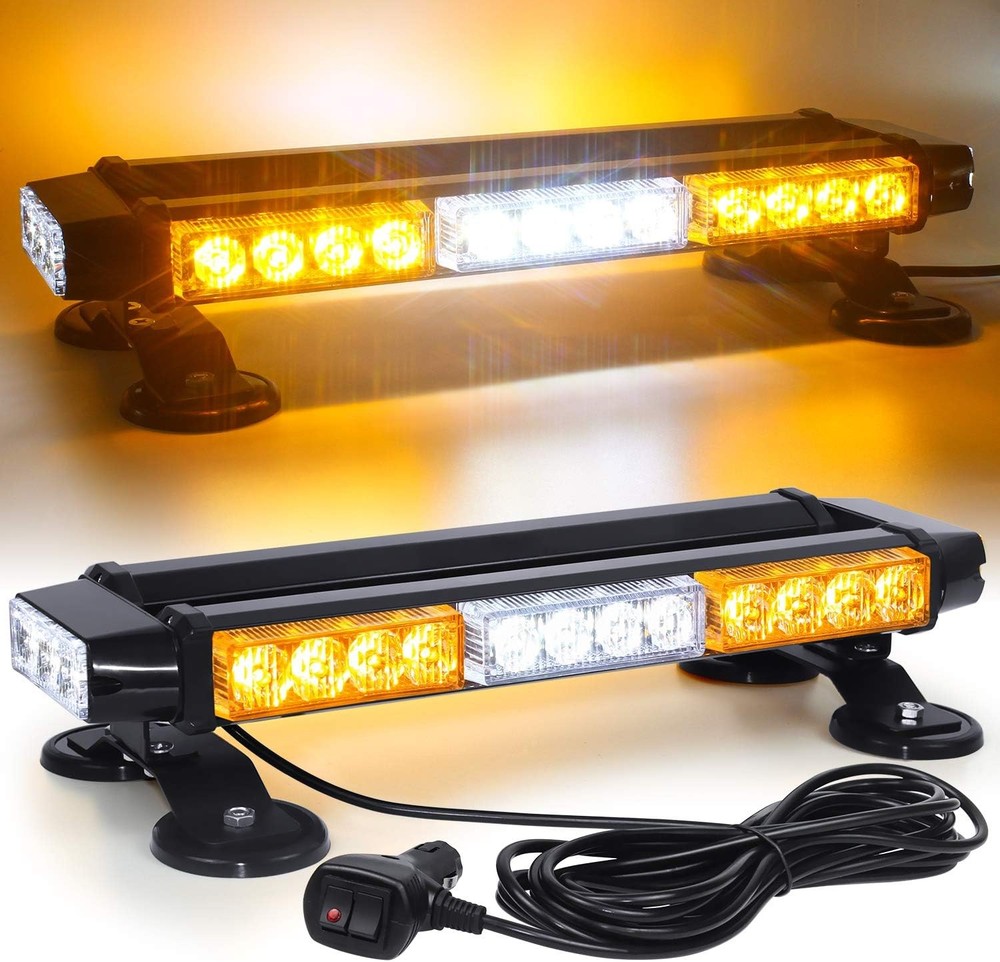 LED Strobe Light Bar - Dual Side 30 LED Emergency Hazard Warning Light Bar