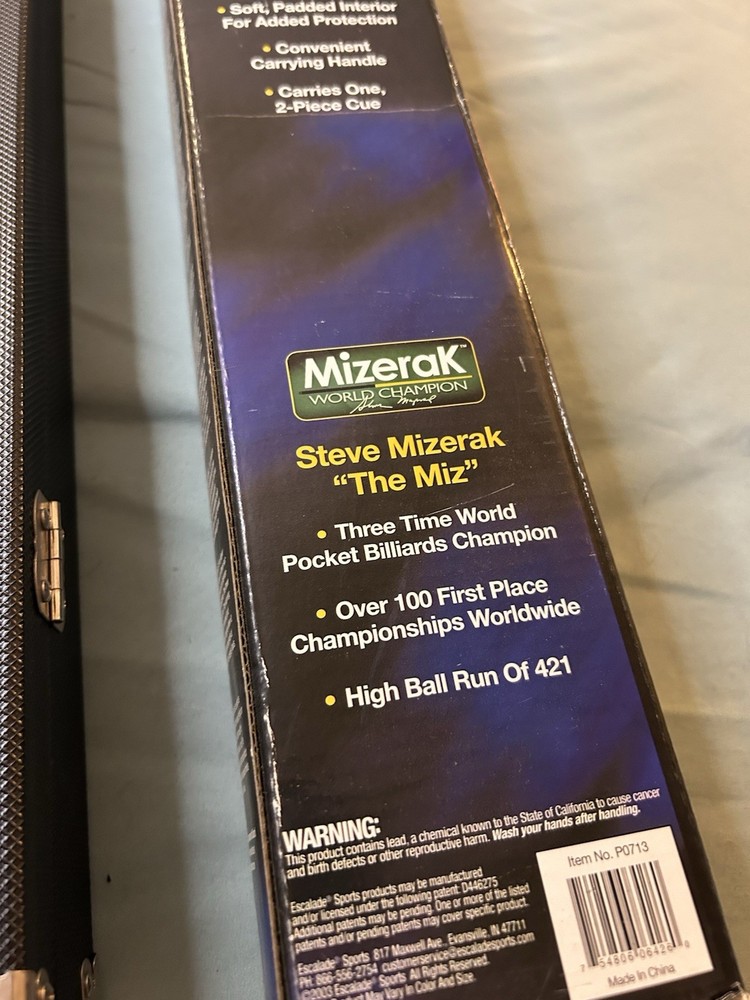 Mizerak Hard-Sided Pool Cue Case
