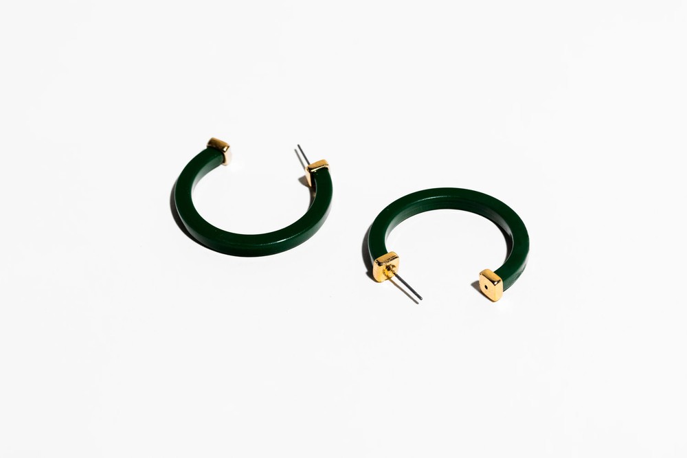 Hunter Green Earring