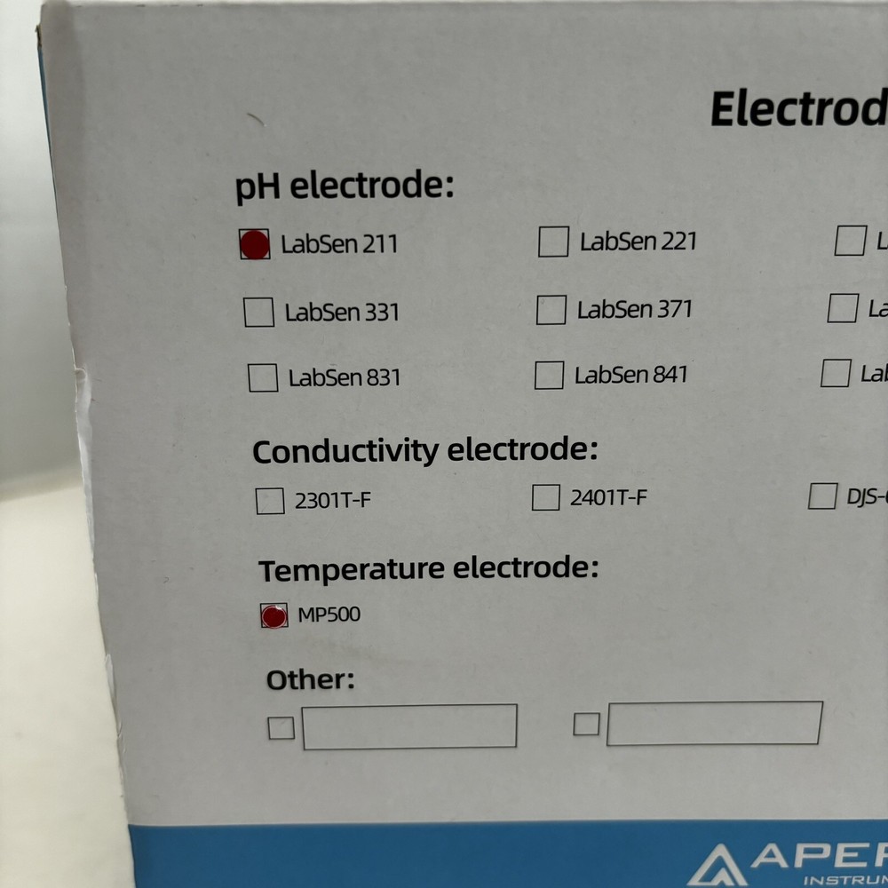 NEW Apera Instruments PH910 Benchtop Lab pH Meter Kit with LabSen 211 Electrode
