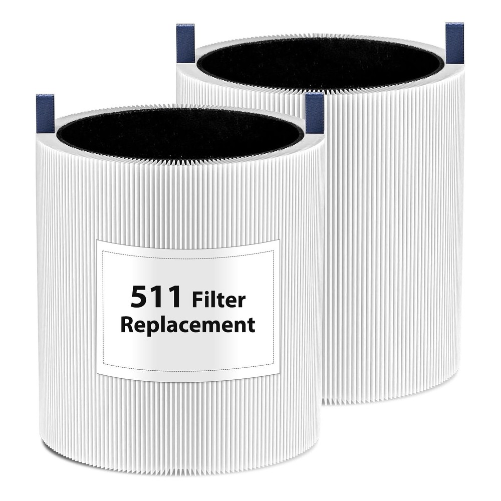 2 Pack Blue Pure 511 Filter Replacement Compatible With Blueair Blue Pure 511...