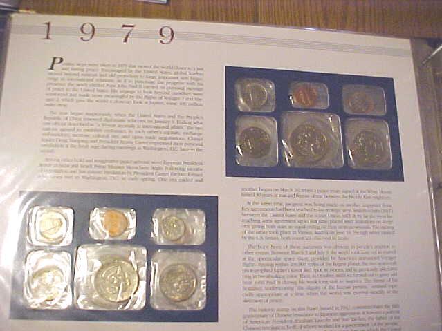 1979 P/D Uncirculated Mint Set - Postal Commemorative Society PCS