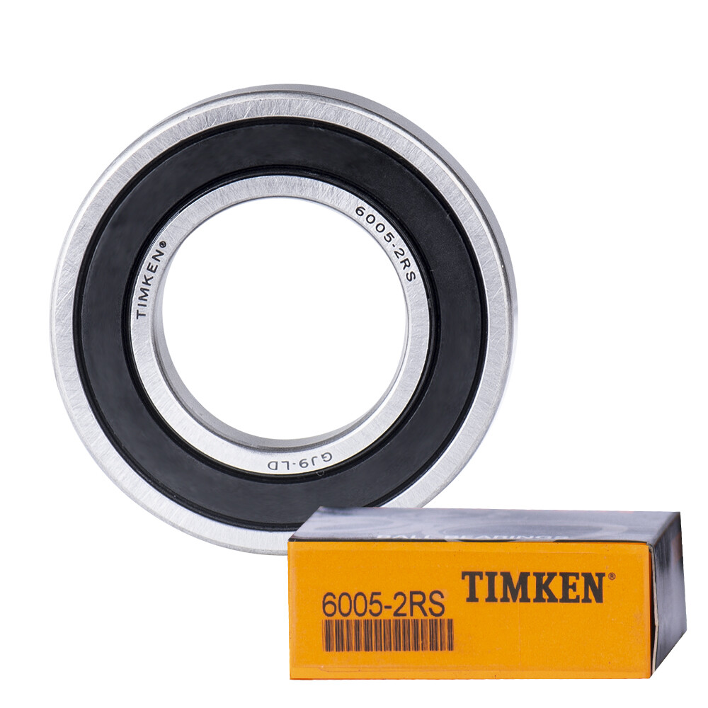 (2 PACK) 6005-2RS TIMKEN 25X47X12MM Double Rubber Seal Ball Bearings