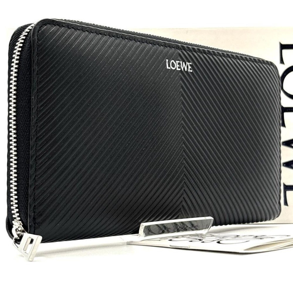 LOEWE Zip Around Long Wallet Black
