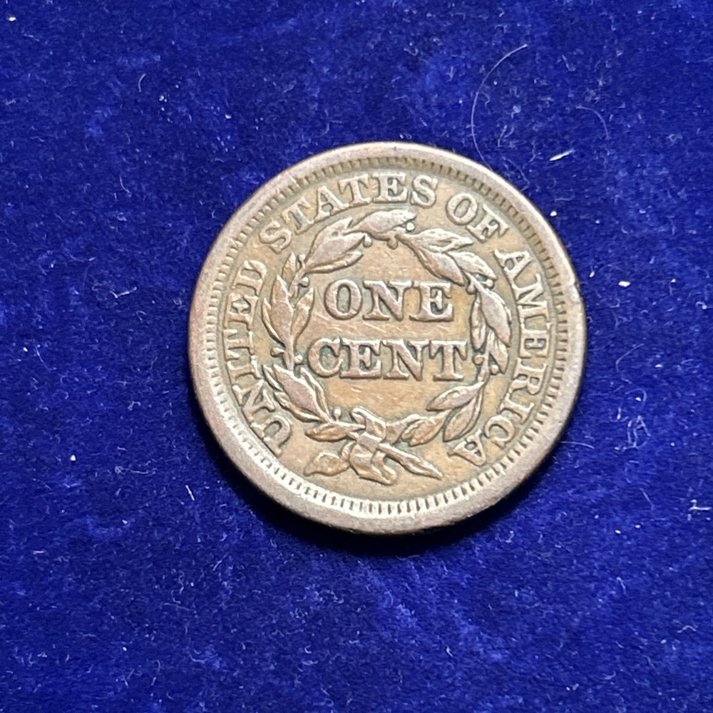 1853 LARGE CENT VF QA3087