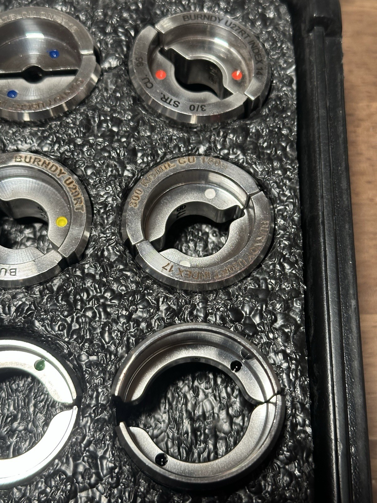 Burndy U Die Set UDIEKITCU 15 Piece See Description