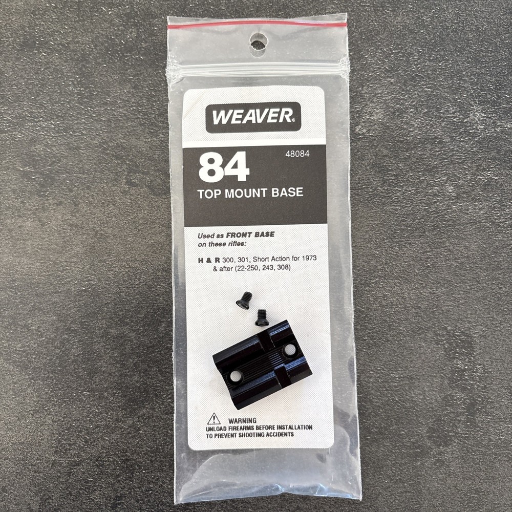 Weaver Top Mount Base #84