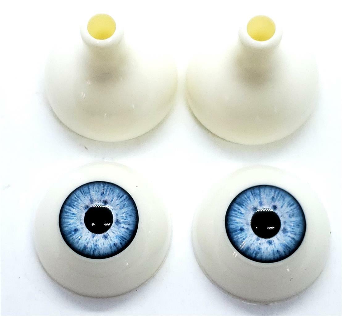 Realistic Acrylic Eyes for Halloween PROPS, MASKS, DOLLS ( LIGHT BLUE 26 mm)