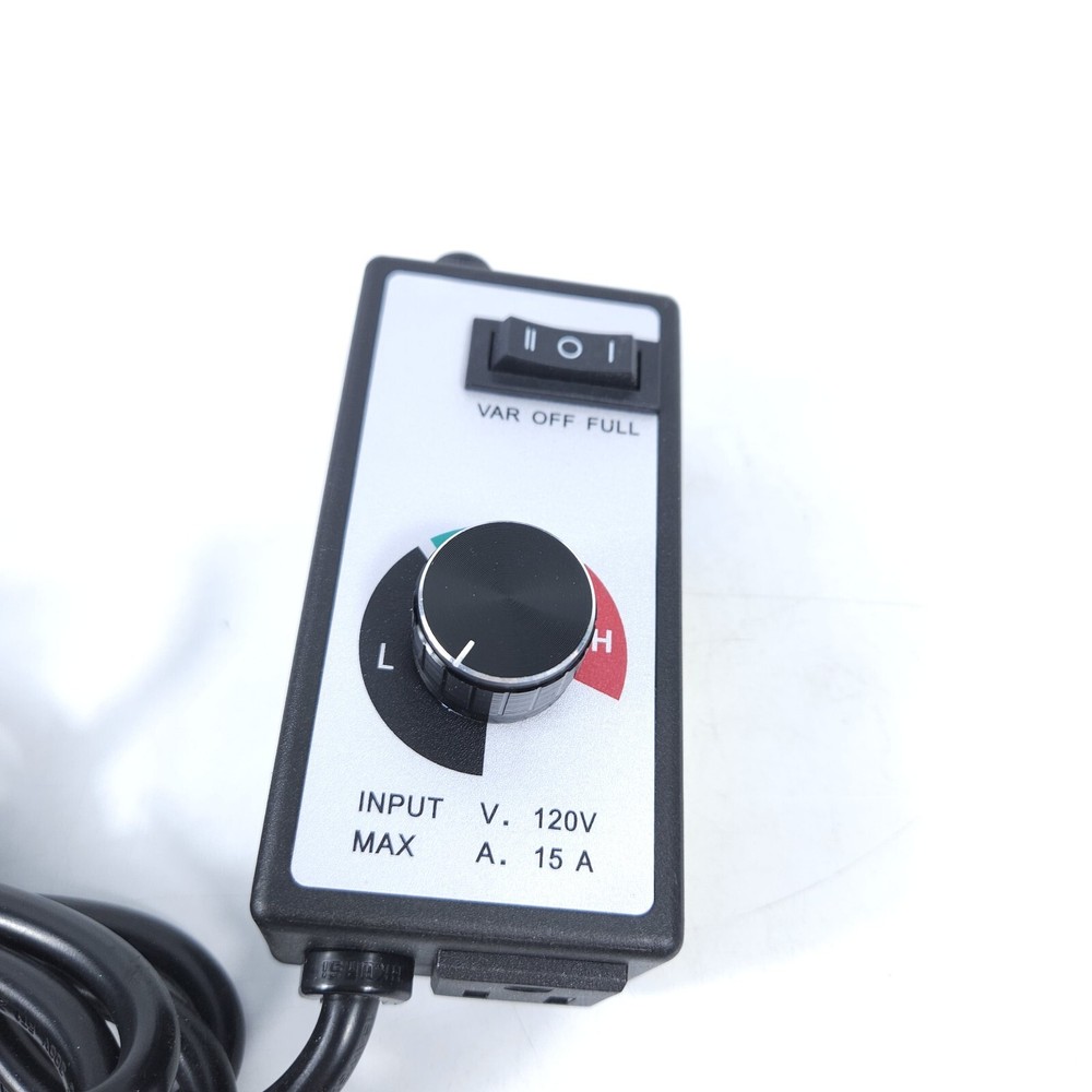 Variable Fan Speed Controller 120V 15AmpFor Exhaust / Inline Duct Fan