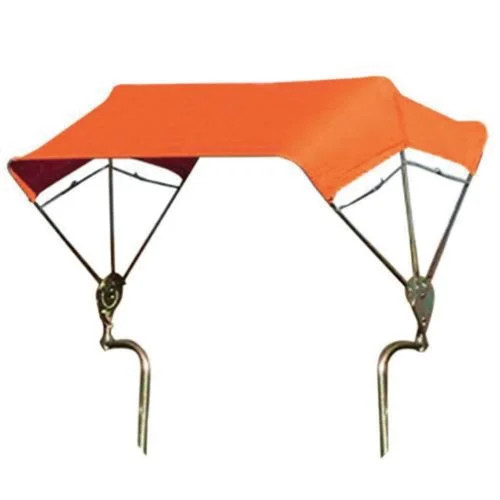 3-Bow Tractor Canopy with Frame Fender Mount 40" - Orange