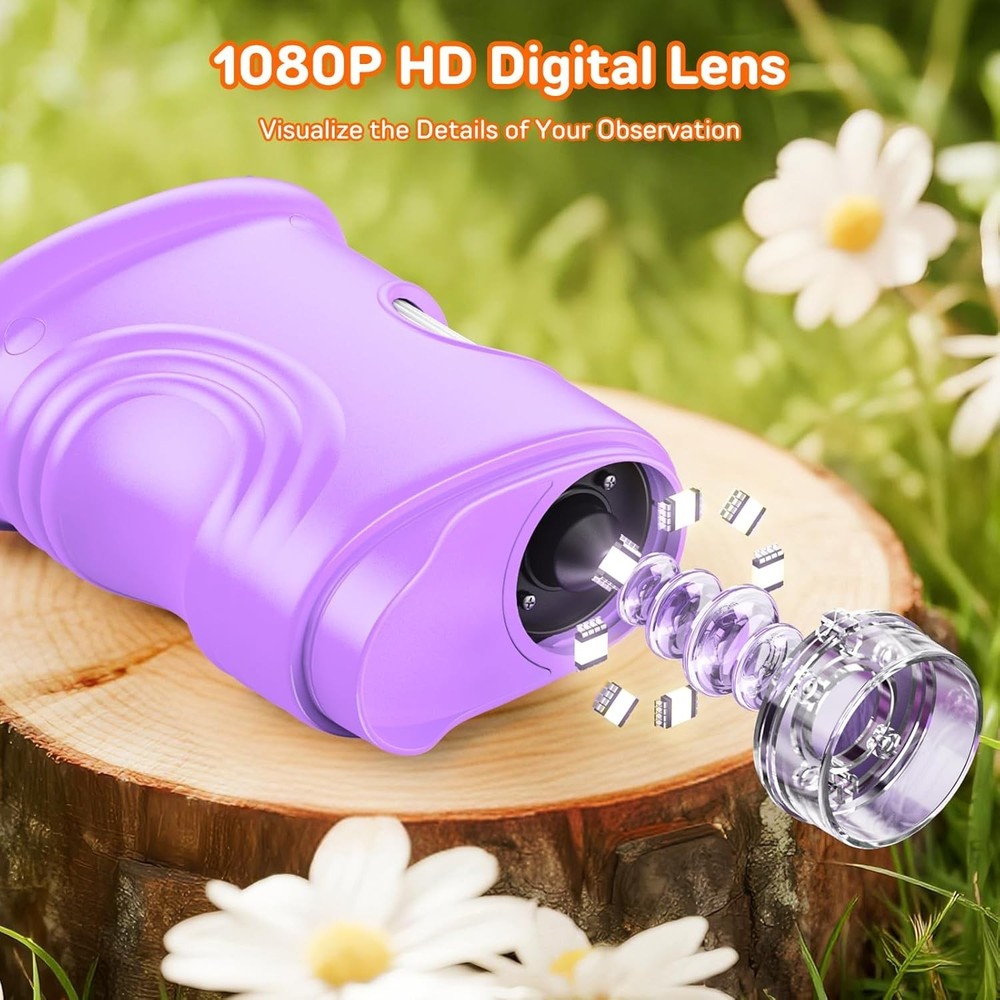 Kids’ 1000X Microscope with Rechargeable Battery and IPS Screen - STEM Learning