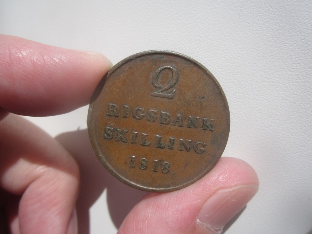 1818 DENMARK 2 RIGSBANKSKILLING