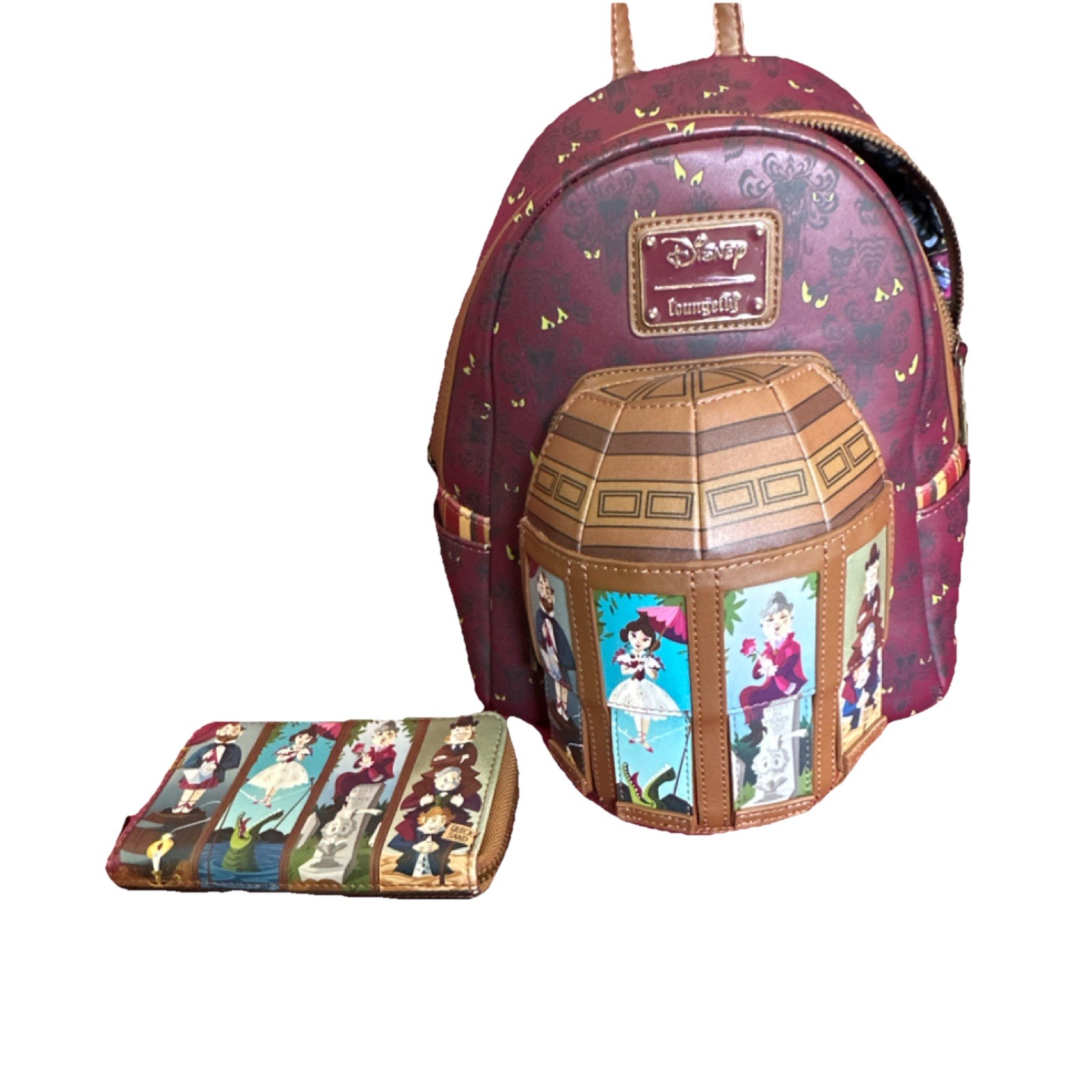 Loungefly Disney Haunted Mansion Mini Backpack and Wallet