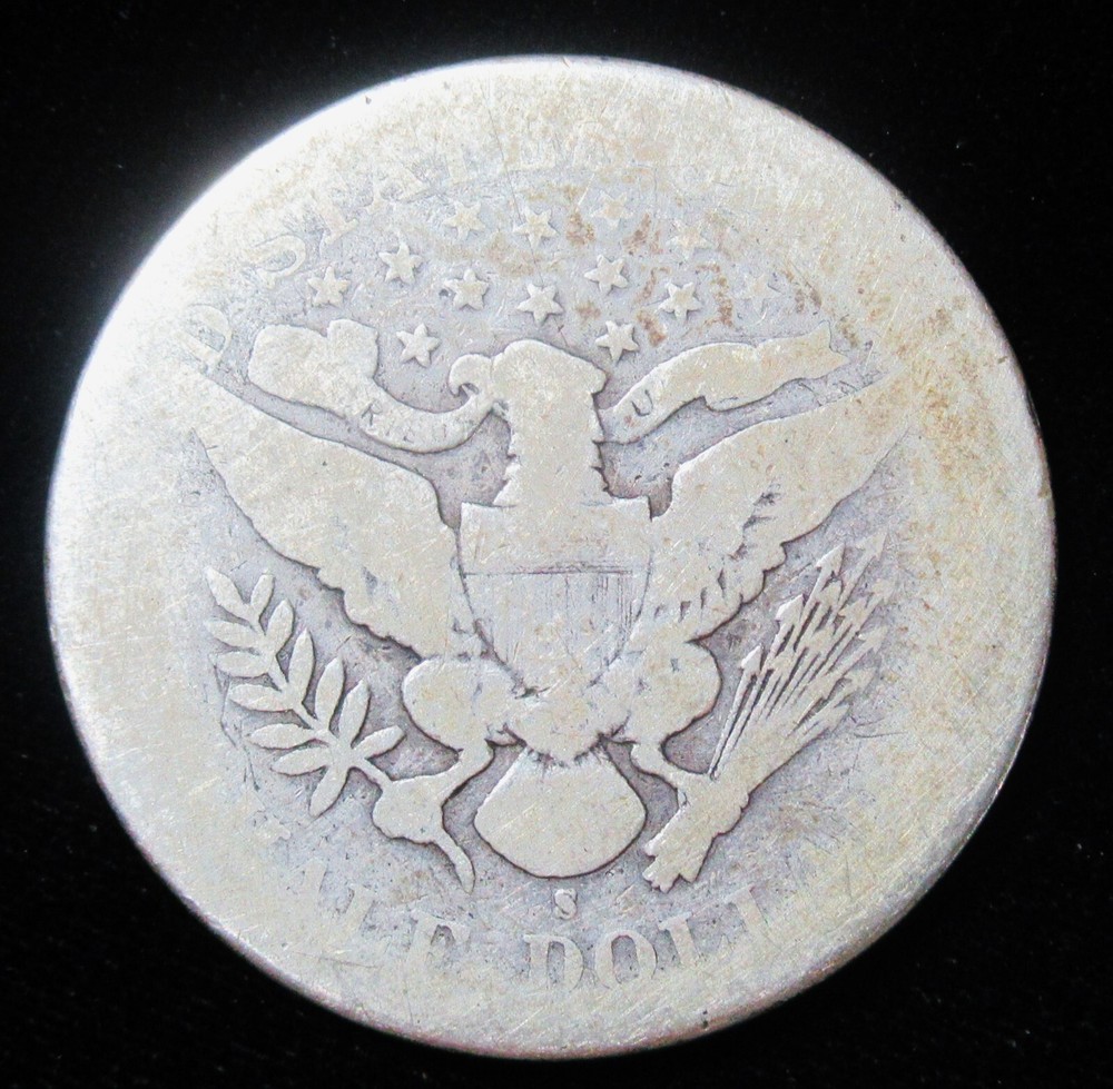 1897-S Barbar Half Dollar 50C. BETTER Date!!!