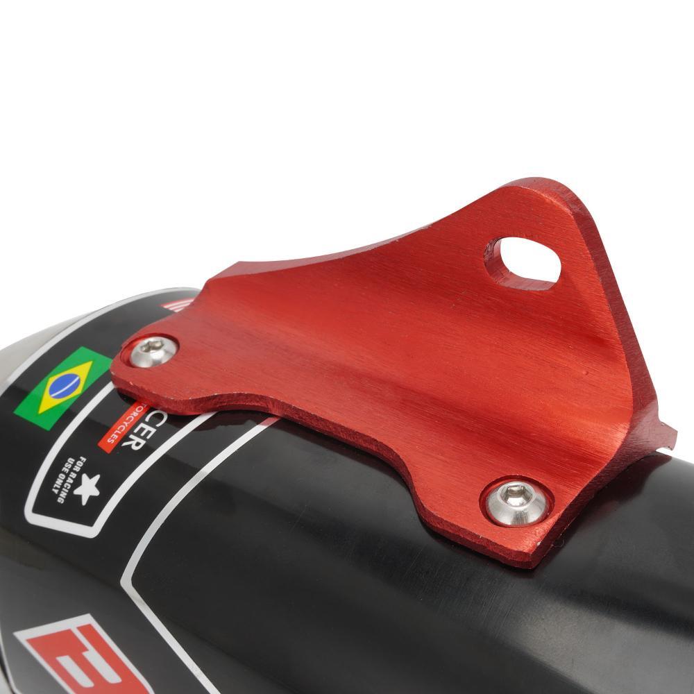 Exhaust Pipe Motorcycle Muffler Pipe Full Kit for CRF150F CRF230F 2003-2017 Red