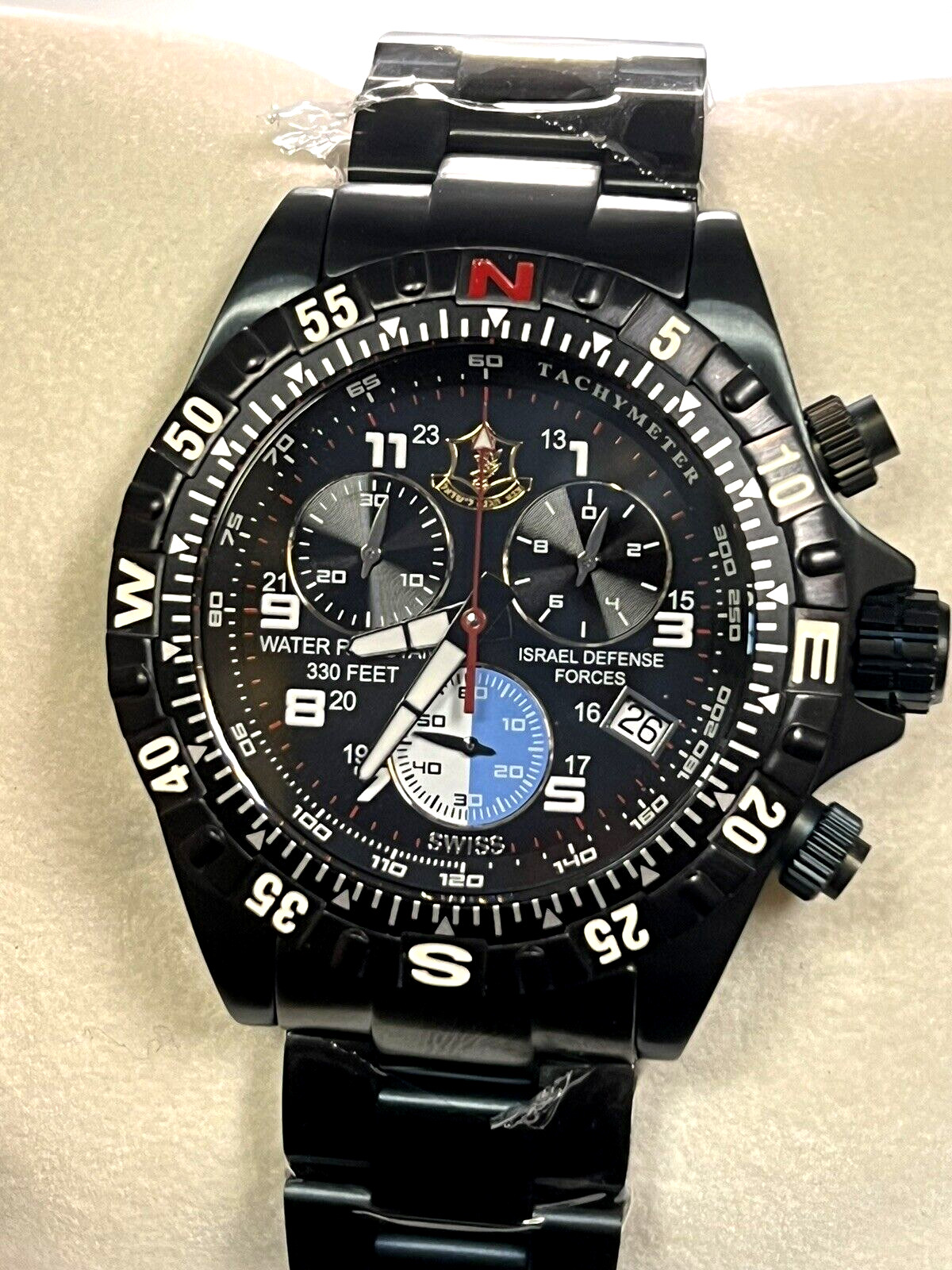 Israel Defense Forces 42 mm Stainless Steel Watch