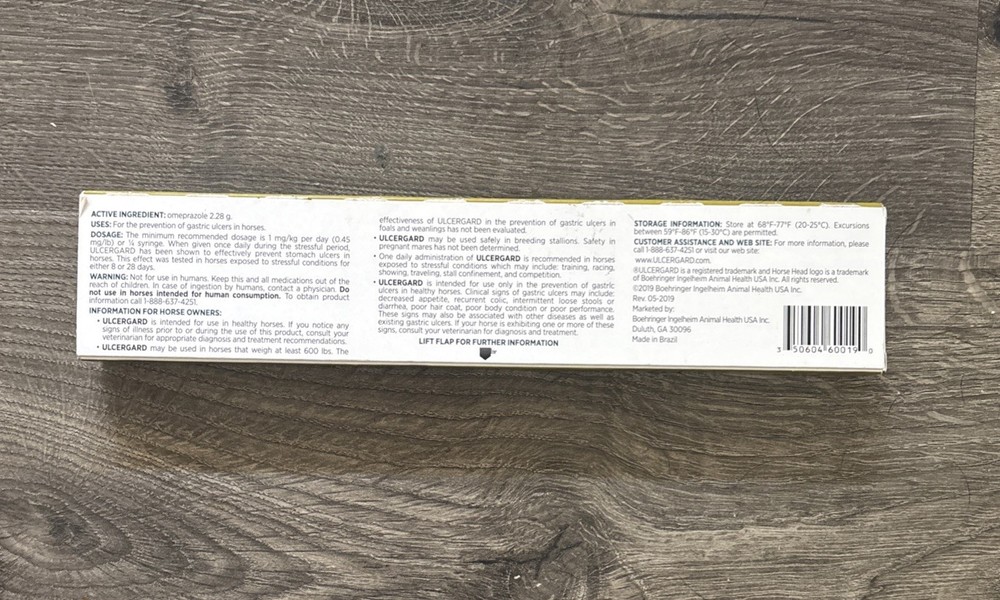 ULCERGARD Stomach Ulcer's Paste Oral Paste For Horses