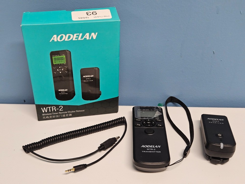 READ AD Aodelan WTR-2 Wireless Timer Remote Shutter Release - New in Open Box