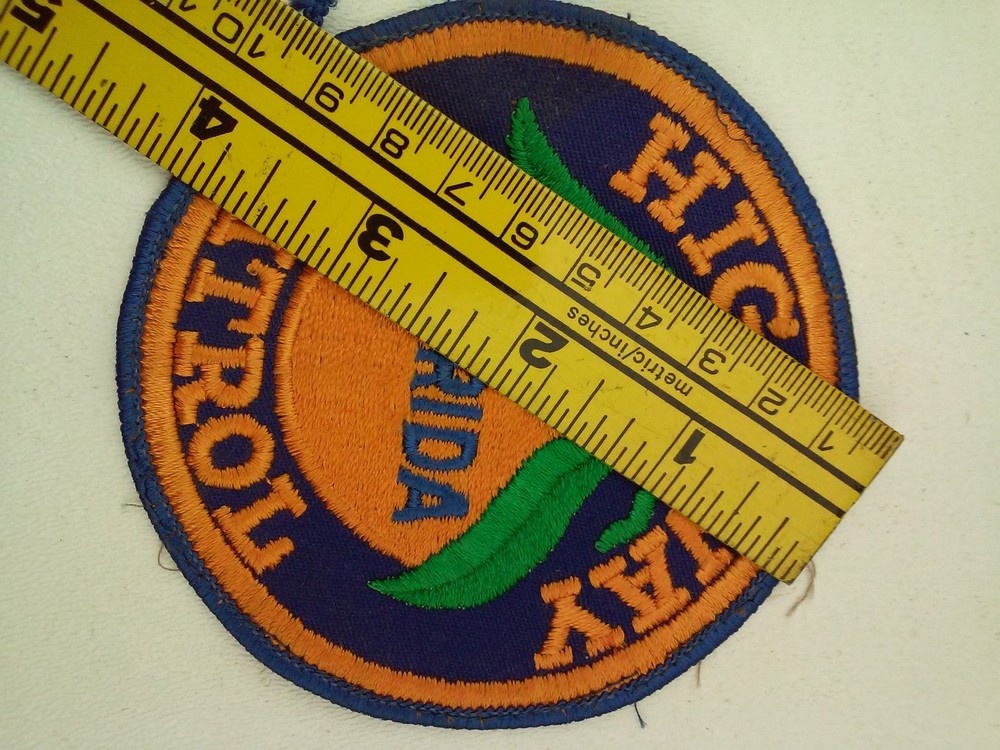 Highway Florida Patrol Patch 3.9-Inch Diameter
