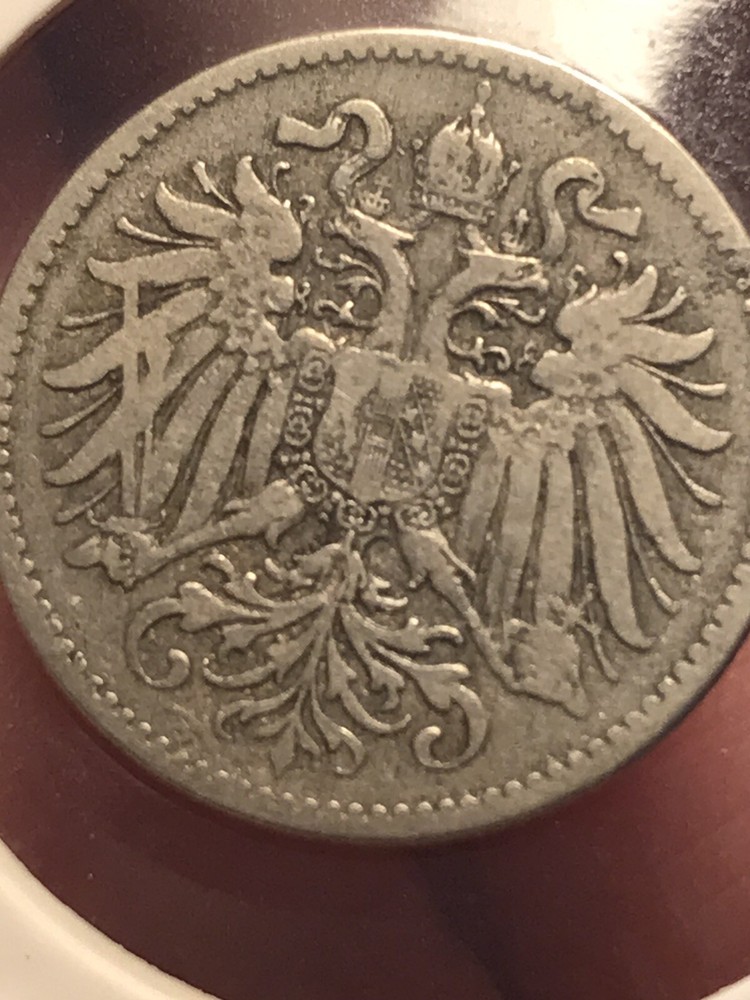 1893 Austria 10 Heller