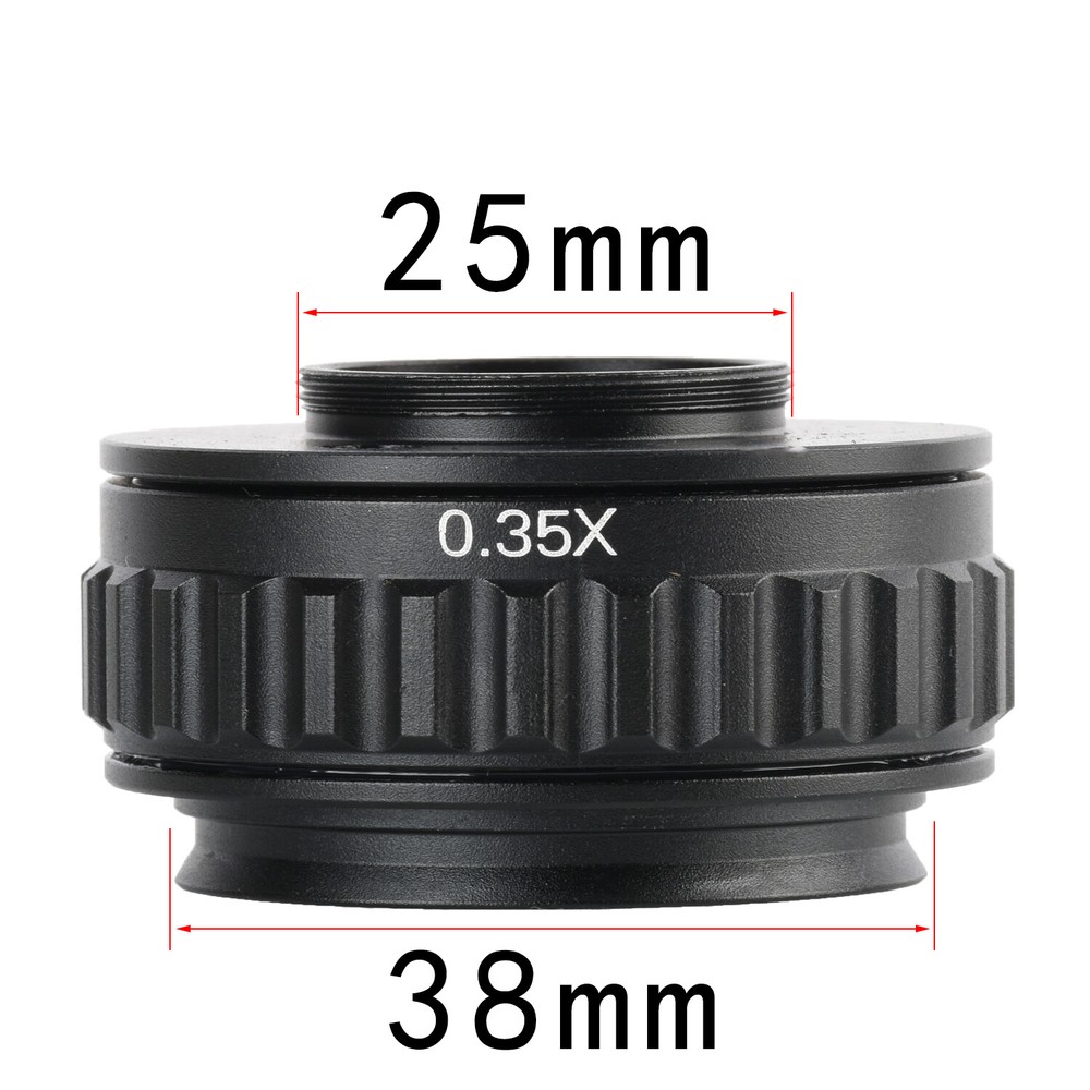 KOPPACE 0.35X CTV Trinocular Stereo Microscope C-mount Interface 25mm Adapters