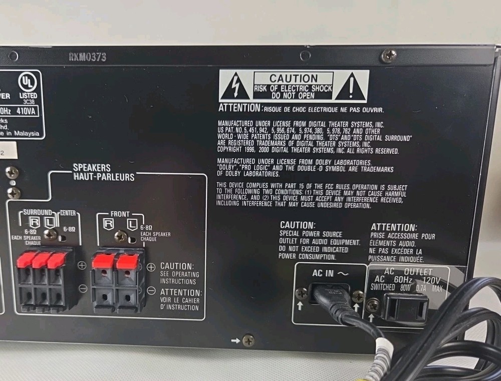 Panasonic SA-HE75 AV Control Stereo Receiver Built In Digital Surround Decoder