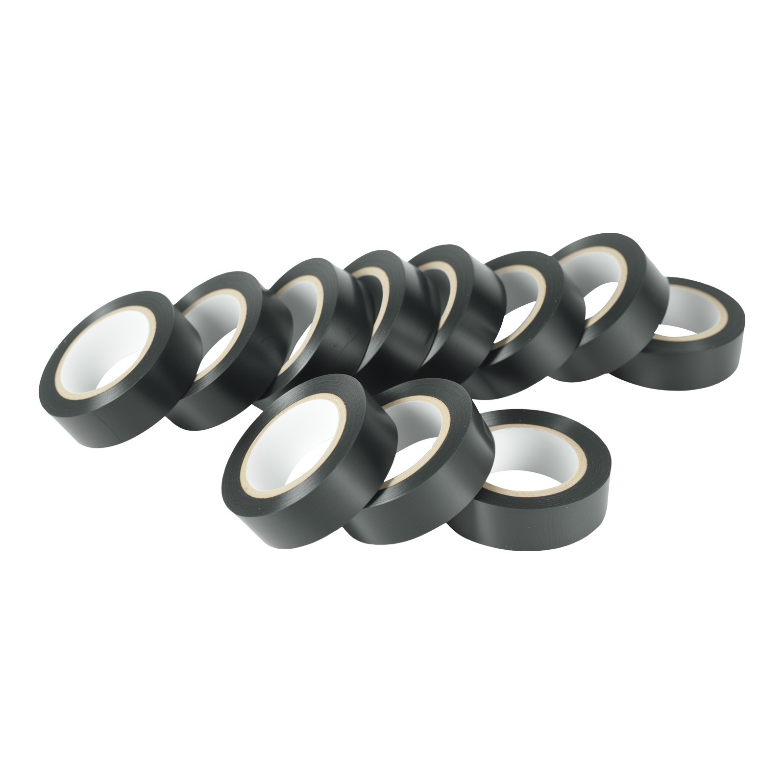 10pcs, Black, 10M Electrical Tape Wire Harness Wiring auto truck