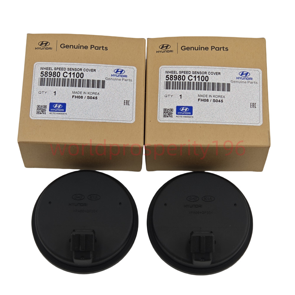2 X ABS Rear Wheel Bearing Speed Sensor For HYUNDAI Veloster Sportage 58980C1100