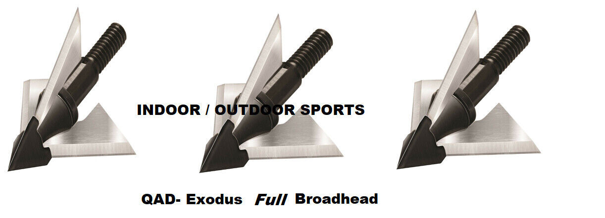 QAD Exodus FULL Broadhead 3 PK NEW