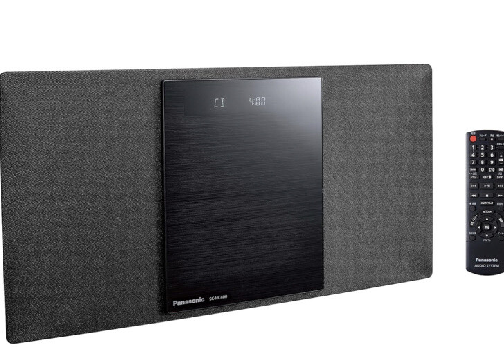 Panasonic SC-HC400/ Micro System Slim Bluetooth/CD Wall Mountable