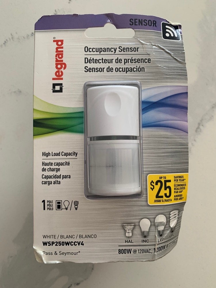 Legrand Pass&Seymour Occupancy Sensor White WSP250WCCV4
