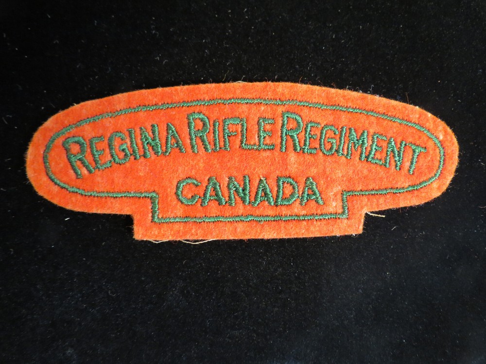 WW2 Regina Rifle Regiment Canada Shoulder Flash Title Patch