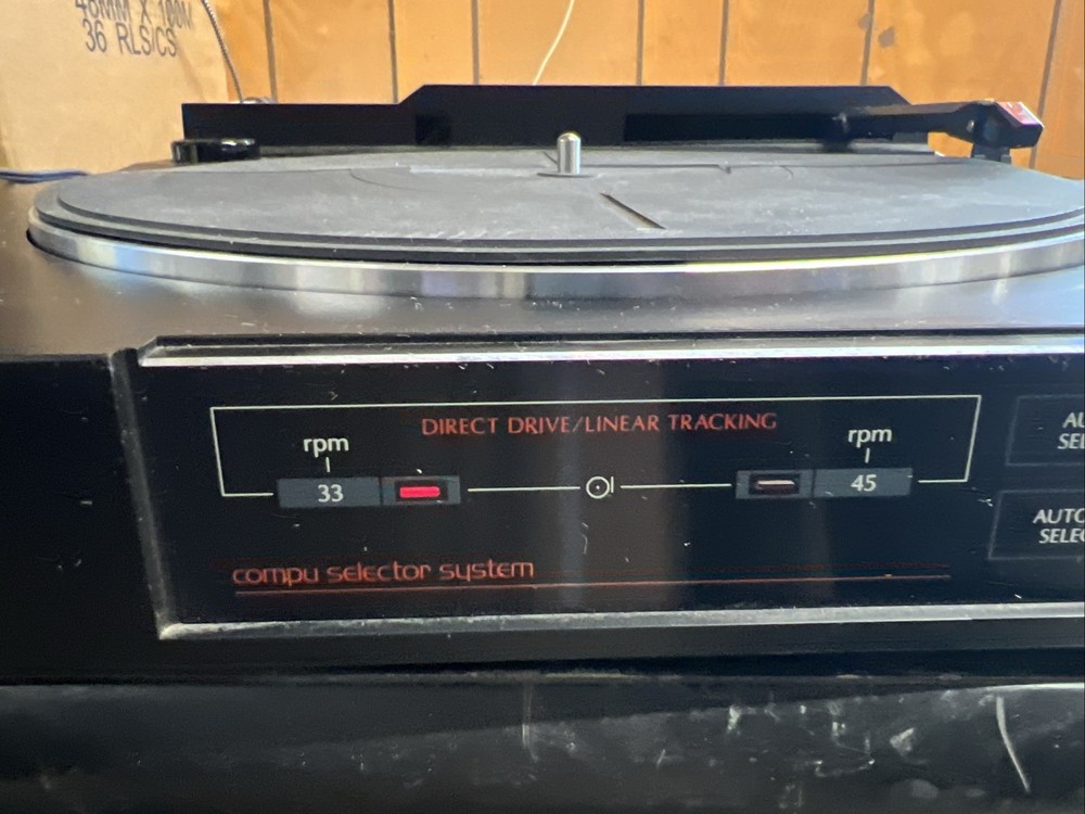 SANSUI P-L45 LINEAR TRACKING DIRECT DRIVE - FULL AUTOMATIC TURNTABLE UNTESTED