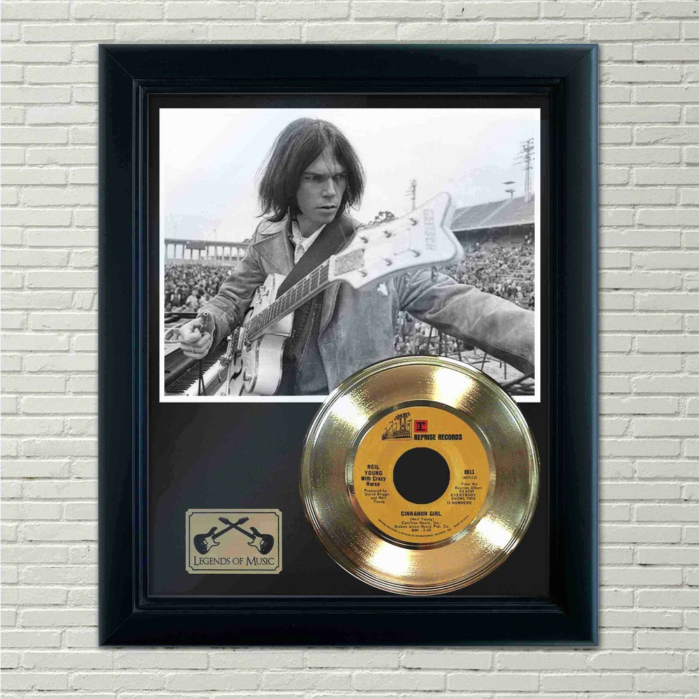 Neil Young "Cinnamon Girl" Framed Record Display