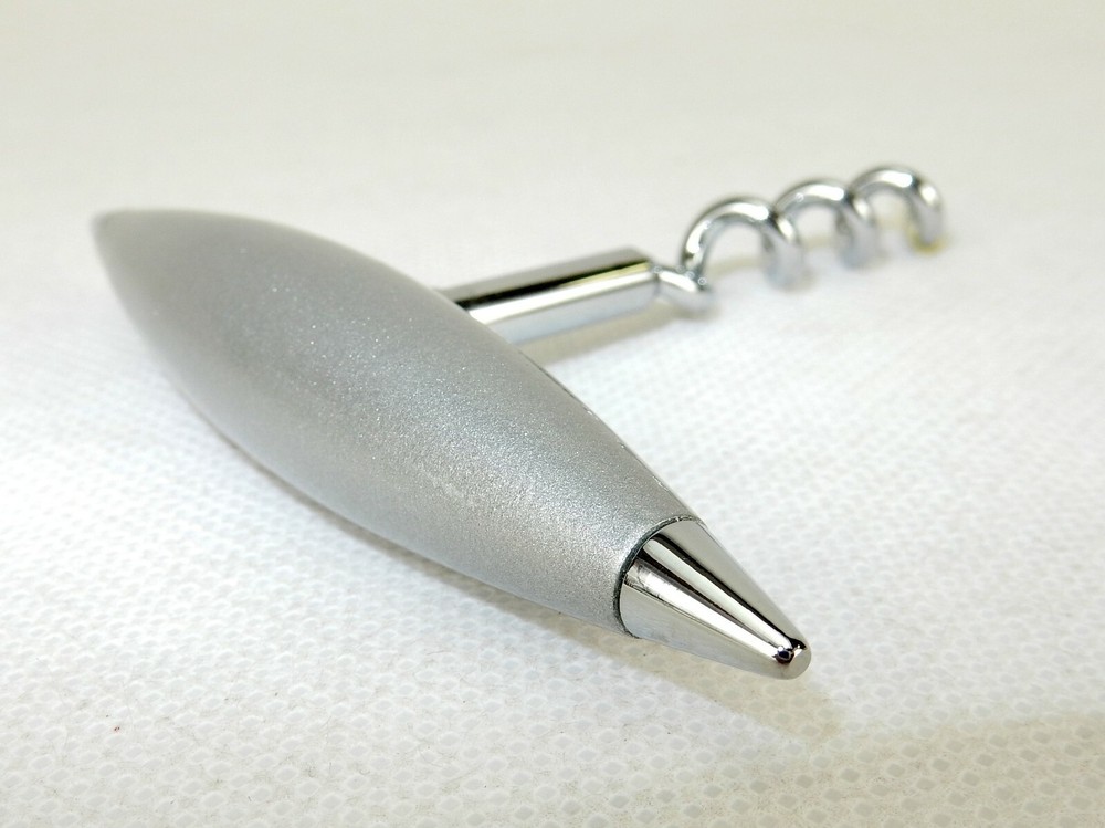 Executive Style Corkscrew, Metal Designer T-Handle, 1.75" Worm, Sweda# WP02
