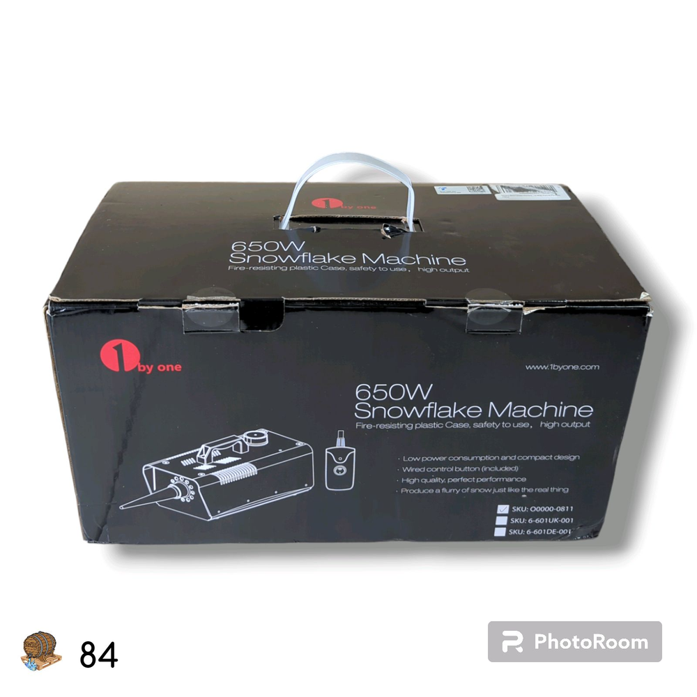 1BYONE Snow Machine Maker - 650W with Wired Remote Control