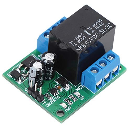 Self-Locking Relay Module, DC 5-24V 3-5A Flipflop DPDT Relay Module Double